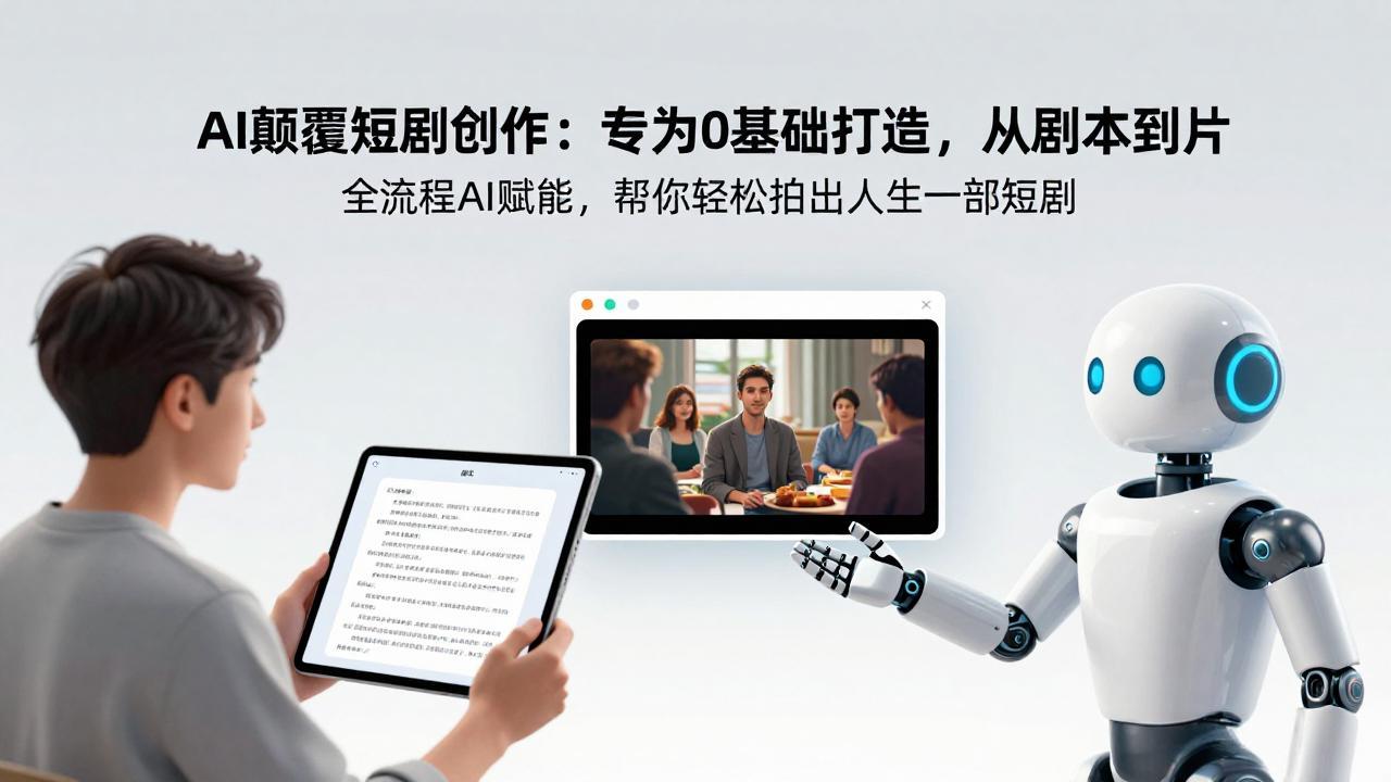 （17564期）AI颠覆短剧创作：专为0基础打造，从剧本到成片全流程AI赋能，帮你轻松拍出人生第一部短剧-赛德副业库
