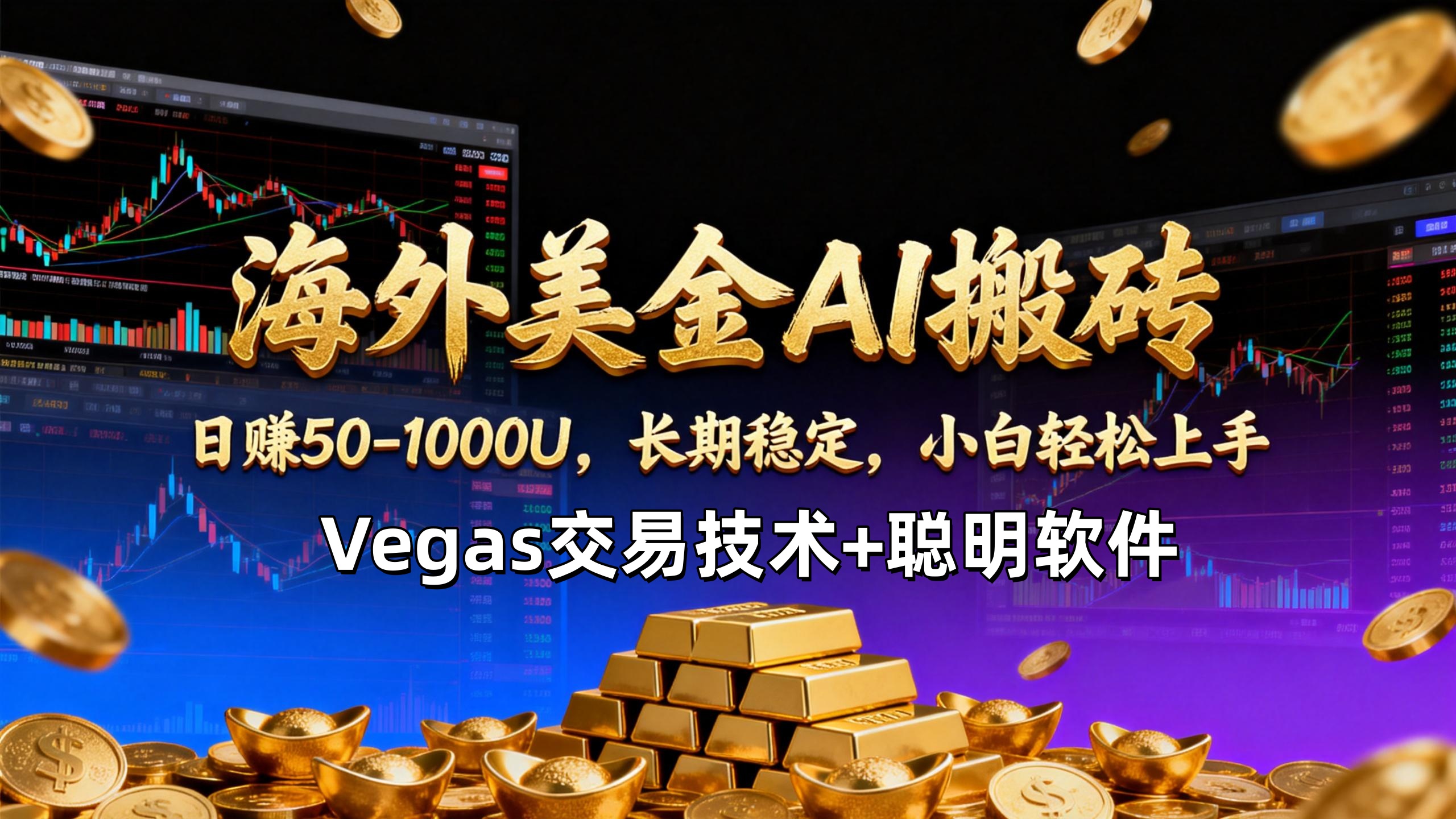 (17143期)【海外美金AI搬砖】Vegas交易技术+聪明软件,日赚50-1000U,长期稳定,小白轻松上手。-赛德副业库