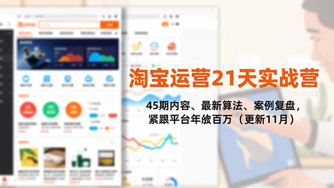 (16701期)淘宝运营21天实战营,45期内容、最新算法、案例复盘,紧跟平台年入百万(更新11月)-赛德副业库