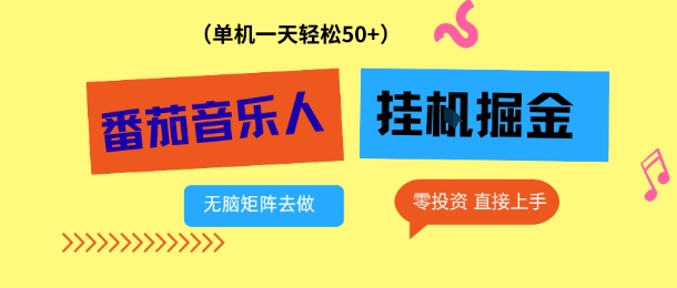 番茄音乐人挂G项目,多窗口去跑一天完稳定50+,零投资,简单无脑【揭秘】-赛德副业库
