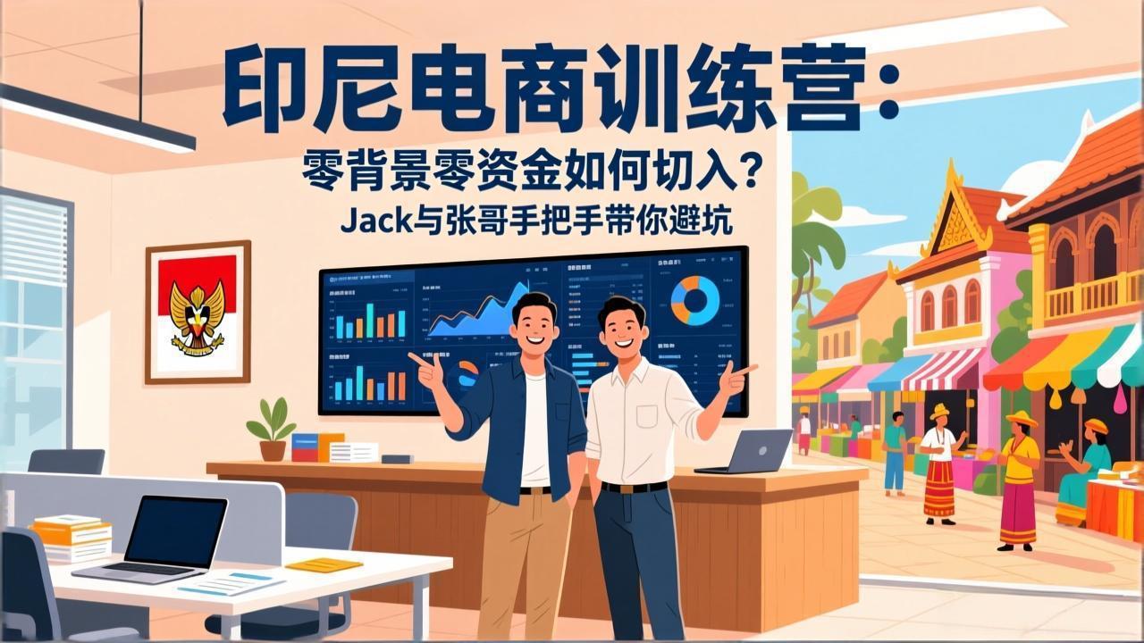 （17533期）印尼电商训练营：零背景零资金如何切入？Jack与张哥手把手带你避坑-赛德副业库