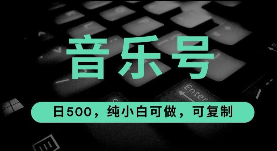 最热门音乐号玩法，10倍利润，日入500，可复制，纯小白可做【揭秘】-赛德副业库