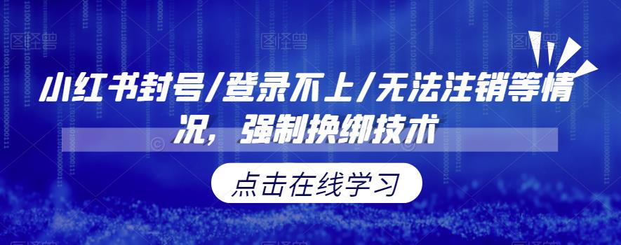 小红书封号/登录不上/无法注销等情况，强制换绑技术【揭秘】-赛德副业库