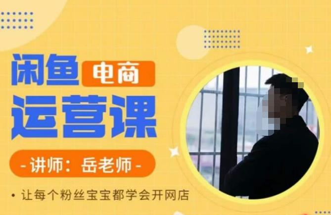 岳老师·闲鱼电商运营课，让每个粉丝宝宝都学会开网店-赛德副业库