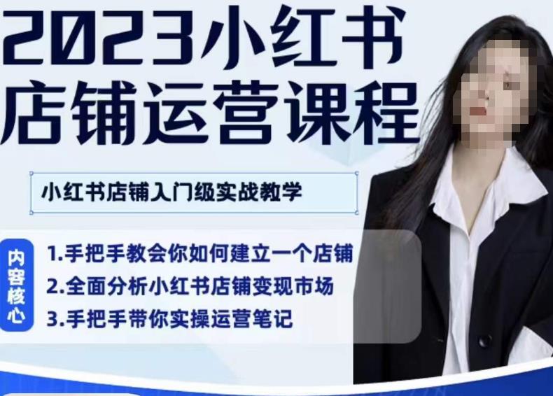陶金金·2023小红书店铺运营课，小红书店铺入门实战教学-赛德副业库