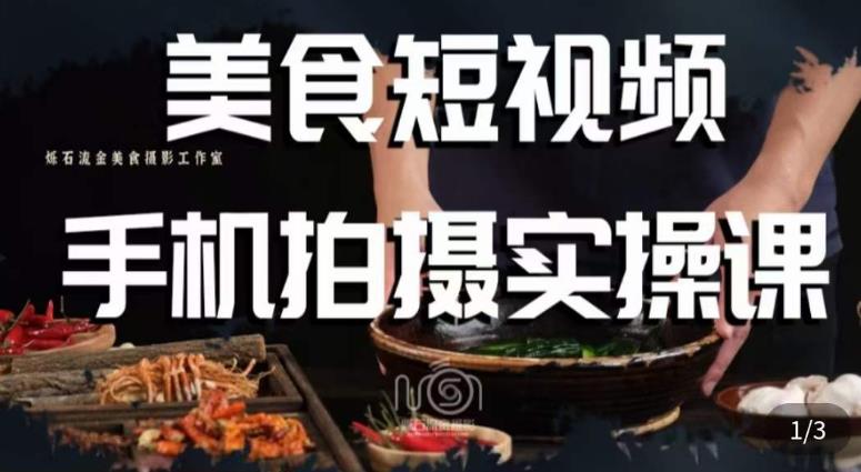 烁石·美食视频手机拍摄实操课，​美食摄影理论、手机拍摄相关设置、剪辑调色、布光原理等内容-赛德副业库