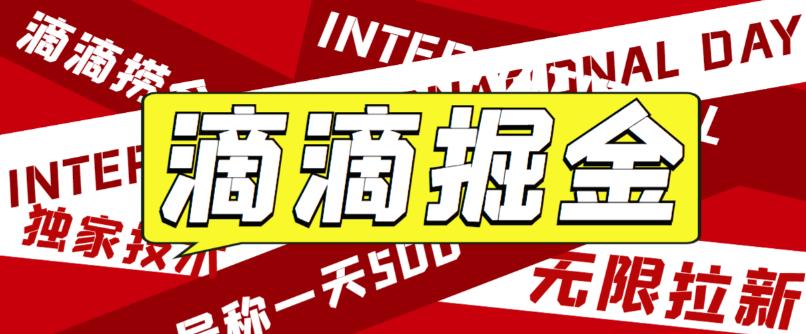 最近外面收费卖888起步很火的滴滴掘金项目教学详解，号称一天收益500+【详细文字步骤+教学视频】-赛德副业库