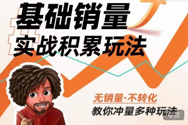 内功丨淘系基础销量实战积累玩法，无销量·不转化，教你冲量多种玩法-赛德副业库