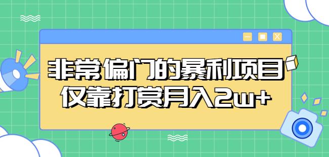 非常偏门的暴利项目，仅靠打赏月入2w+-赛德副业库