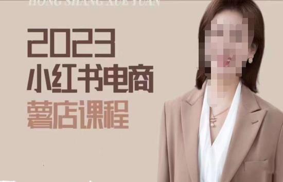 2023小红书电商课，新手小白从0~1玩转小红书薯店电商-赛德副业库