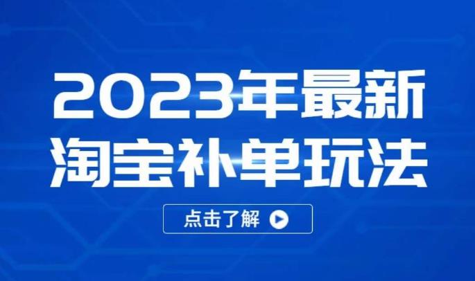 2023年最新淘宝补单玩法，18节课让教你快速起新品，安全不降权-赛德副业库