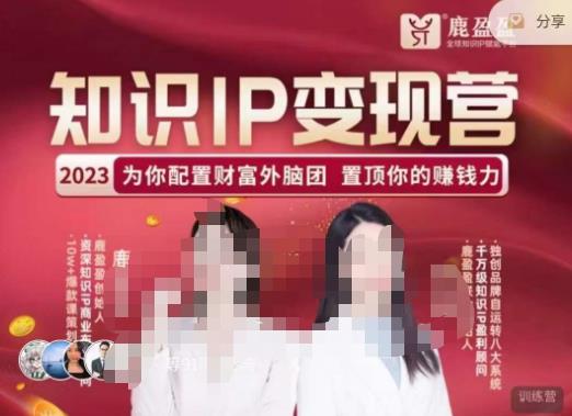 鹿盈盈-知识IP变现实操营，​普通人可复制的知识产品落地实操课，​带你打通知识IP变现底层逻辑-赛德副业库