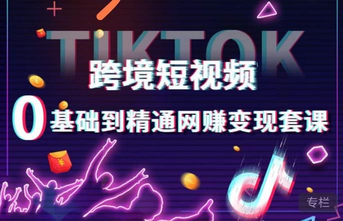 跨境短视频TIKTOK 0基础到精通网赚变现套课，跨境短视频独立站带货变现技巧-赛德副业库