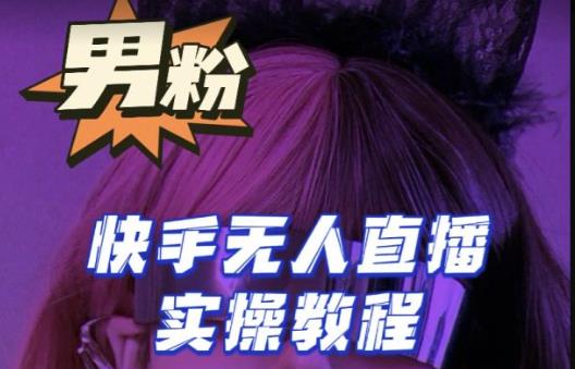 【男粉落地项目】零基础玩转男粉快手无人直播月入3w+,2023快手无人直播实操教程-赛德副业库