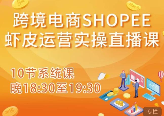 跨境电商Shopee虾皮运营实操直播课，从零开始学，入门到精通（10节系统课）-赛德副业库