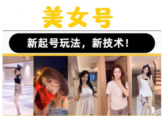 2023抖音快手短视频美女号课程制作玩法教程，美女号搬运新起号玩法，新技术（素材+教程）-赛德副业库