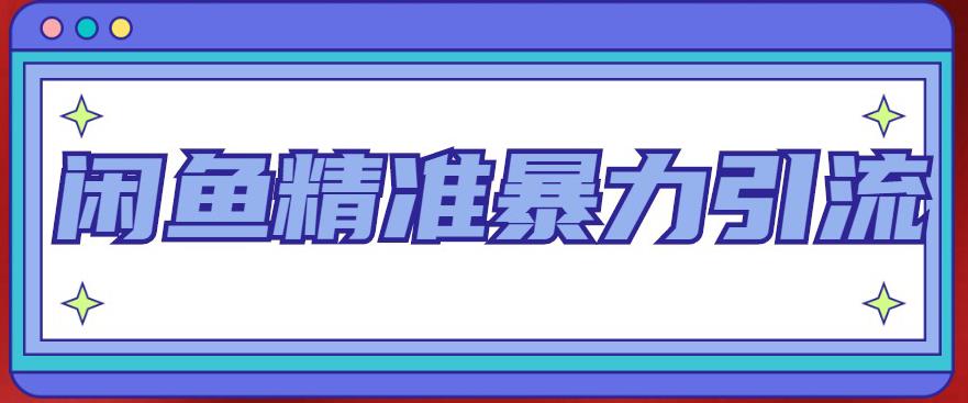 闲鱼精准暴力引流全系列课程，每天被动精准引流100+粉丝-赛德副业库