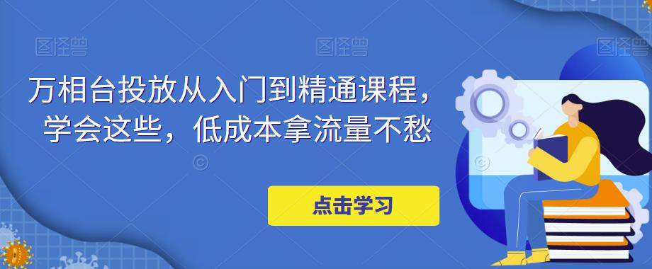 万相台投放从入门到精通课程，学会这些，低成本拿流量不愁-赛德副业库