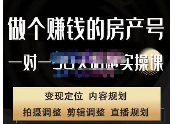 刘广标·同城房产号线上陪跑课，拍摄、剪辑、写文案、直播，做一个具有潜力价值的房产号-赛德副业库