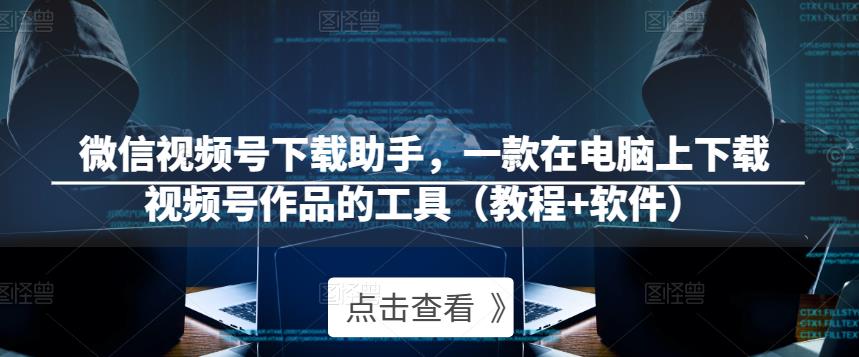 微信视频号下载助手，一款在电脑上下载视频号作品的工具（教程+软件）-赛德副业库