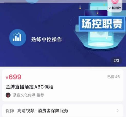 大果文化·金牌直播场控ABC课,复制直接间,场控如何带出百万级主播-赛德副业库