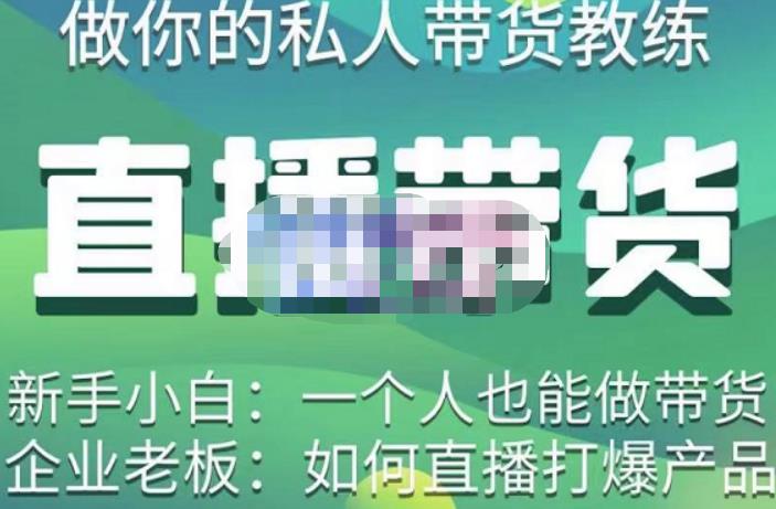 硬核传媒·直播带货（私人教练），实操实战教学，通俗易懂，学完后新手小白一个人也能做带货-赛德副业库