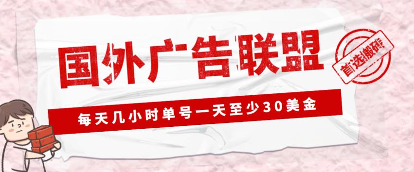 外面收费1980的最新国外LEAD广告联盟搬砖项目，单号一天至少30美金【详细玩法教程】-赛德副业库