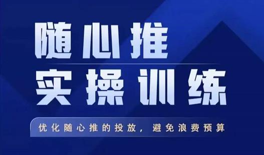 飞哥·随心推实操训练，优化随心推投放，避免浪费预算-赛德副业库