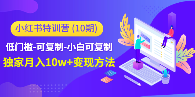 小红书特训营低门槛-可复制-小白可复制-独家月入10w+变现方法-赛德副业库