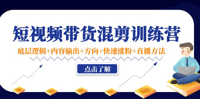 短视频带货混剪训练营：底层逻辑+内容输出+方向+快速涨粉+直播方法-赛德副业库