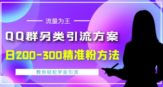 价值888的QQ群另类引流方案，半自动操作日200~300精准粉方法【视频教程】-赛德副业库