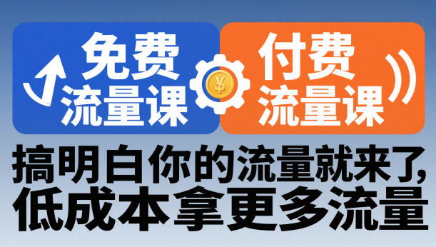 拼多多免费流量课+付费流量课，搞明白你的流量就来了，低成本拿更多流量-赛德副业库
