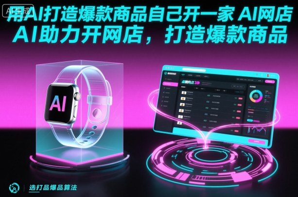 用AI打造爆款商品自己开一家AI网店,AI助力开网店,打造爆款商品-赛德副业库