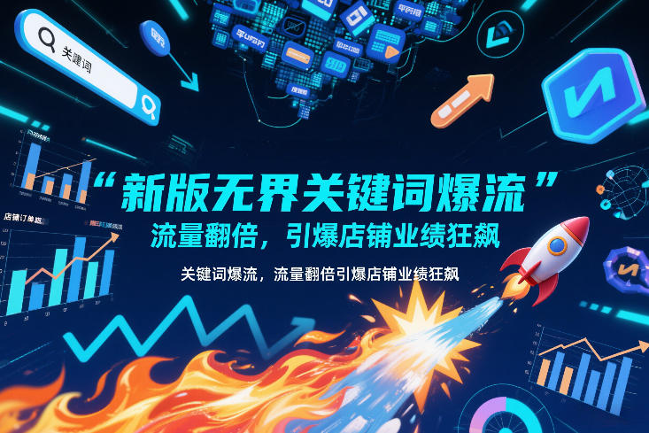 新版无界关键词爆流,流量翻倍,引爆店铺业绩狂飙-赛德副业库
