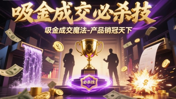 吸金成交必杀技,吸金成交魔法-产品销冠天下-赛德副业库