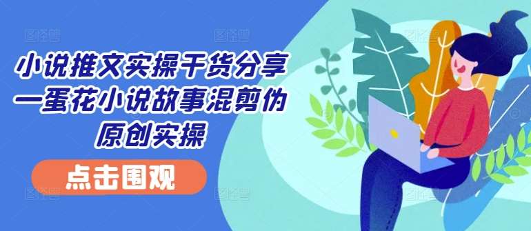 小说推文实操干货分享—蛋花小说故事混剪伪原创实操-赛德副业库