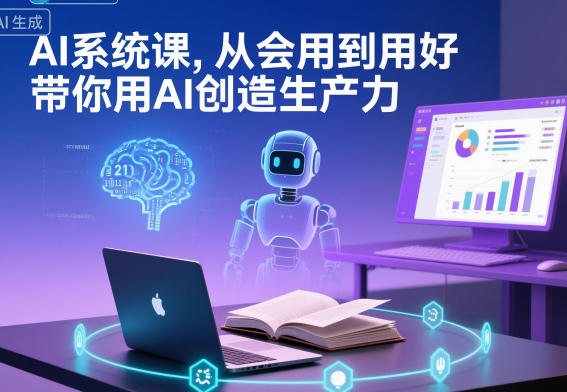 AI系统课,从会用到用好,带你用AI创造生产力-赛德副业库
