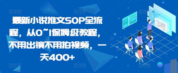 最新小说推文SOP全流程，从0~1保姆级教程，不用出镜不用拍视频，一天400+-赛德副业库