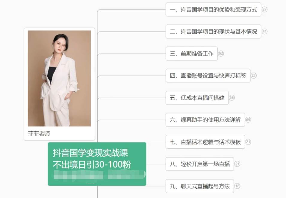 抖音国学变现项目：不出境日引30-100粉实战课程-赛德副业库