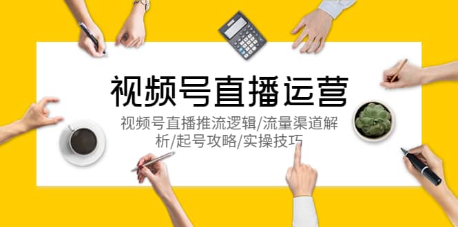 视频号直播运营,视频号直播推流逻辑/流量渠道解析/起号攻略/实操技巧-赛德副业库