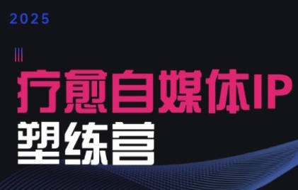 2025治愈自媒体IP训练营，专为疗愈领域从业者打造-赛德副业库