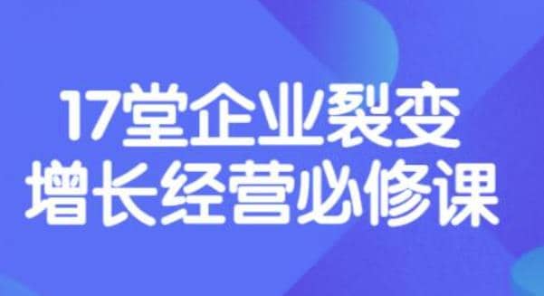《盈利增长17堂必修课》企业裂变增长的经营智慧,带你了解增长的本质-赛德副业库