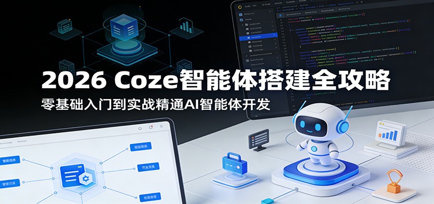 2026 Coze智能体搭建全攻略：零基础入门到实战精通AI智能体开发-赛德副业库