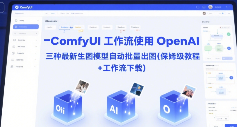 ComfyUI 工作流使用 OpenAI 三种最新生图模型自动批量出图(保姆级教程+工作流下载)-赛德副业库