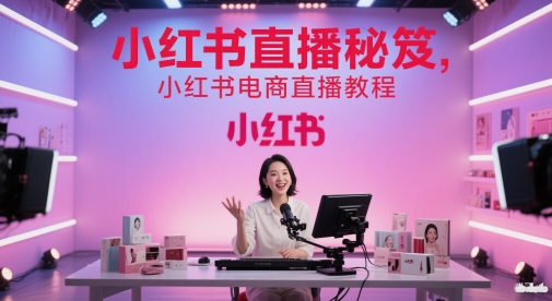小红书直播秘笈，小红书电商直播教程-赛德副业库