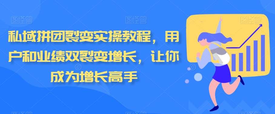 私域拼团裂变实操教程，用户和业绩双裂变增长，让你成为增长高手-赛德副业库