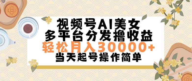 （11684期）视频号AI美女，轻松月入30000+,操作简单轻松上手-赛德副业库