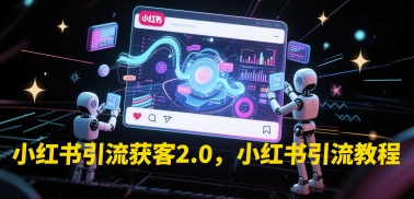 小红书引流获客2.0，小红书引流教程-赛德副业库
