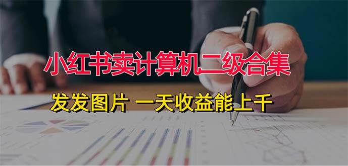 （12228期）小红书卖计算机二级合集，发发图片 一天收益能上千-赛德副业库