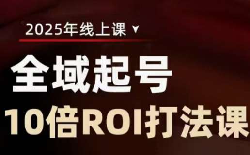 2025全域起号10倍ROI打法课，助你提升直播间的投资回报率-赛德副业库